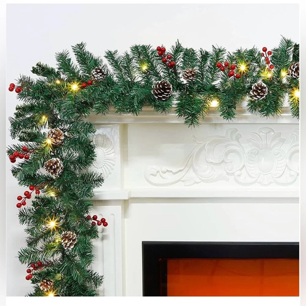 Christmas Garland 50 Foot Soft Non-Lit Artificial Greenery Indoor/Outdoor NEW